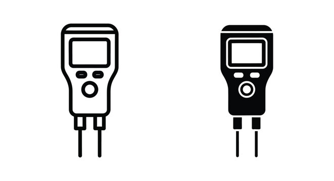 Soil moisture meter icon set