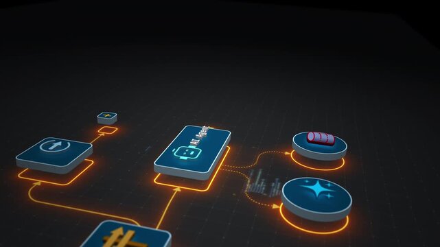 AI Agent Automating Workflow System Integration Process Motion Design Seamless Loop