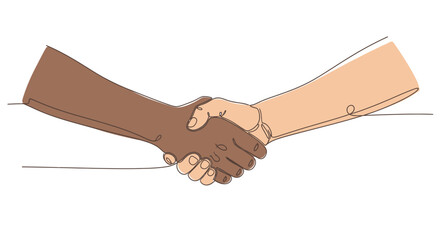 Diverse handshake, partnership, agreement, unity, support, trust, collaboration, business, human connection © Yusuf