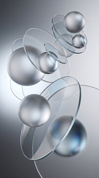 Premium Minimalist Layered Glassmorphism Wallpaper