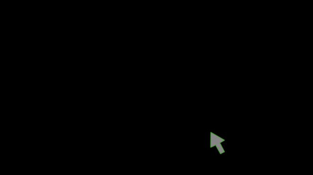 Mouse pointer cursor click press animation, cursor click animated Burst Effect. Cursor Pointer Icon Clicking, Mouse Click Cursor Loop Animation 