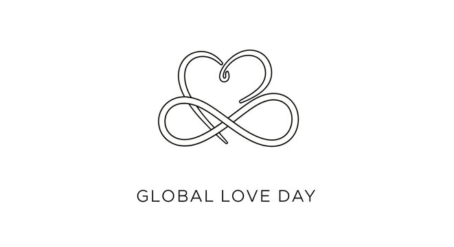 Global Love Day Heart Symbol.