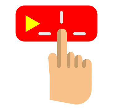 Call to Action Vector Flat Icon Design