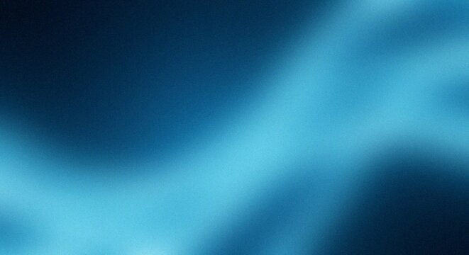 Soft gradient blue abstract background with smooth blending Grainy Noise Texture Design for Retro Poster Header and Web Backdrop