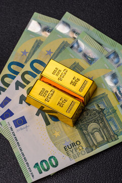 Gold bars or ingots as a tool for balance, financial investment, and savings. Gold bars