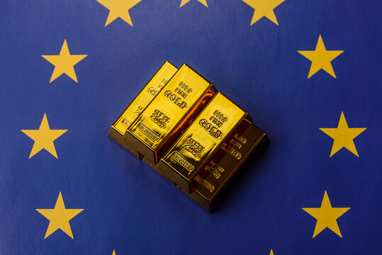 Gold bars or ingots as a tool for balance, financial investment, and savings. Gold bars