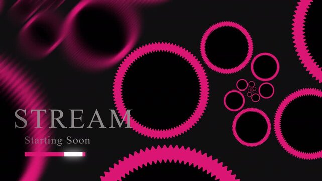 stream starting soon neon lights text, streaming and broadcasting social media design element