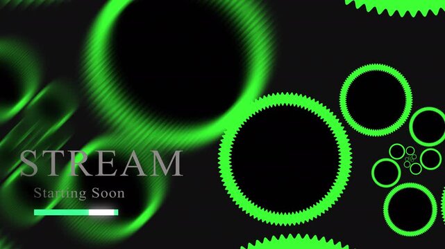 stream starting soon reveal text animation, Dynamic stream starting soon neon sign animation for exciting gaming or live broadcast promo video