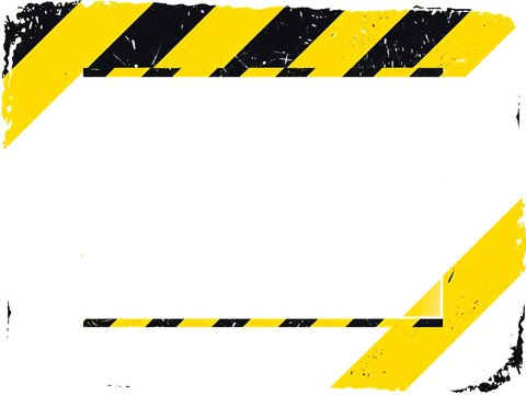 Industrial background warning frame grunge yellow black diagonal stripes vector grunge texture warn caution construction safety background, Yellow Black Stripes, ||Industrial Warning Background