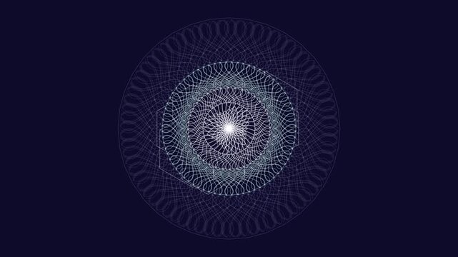 Premium 4K seamless loop of Anahata Heart Chakra fractal mandala sacred geometry unfolding in a cinematic void. Ideal for VJ sets, trance visuals, meditation, and yoga studios.
