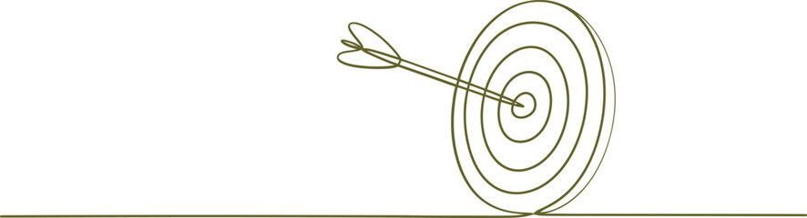 Green line drawing of a dart hitting a target © ZeroStock