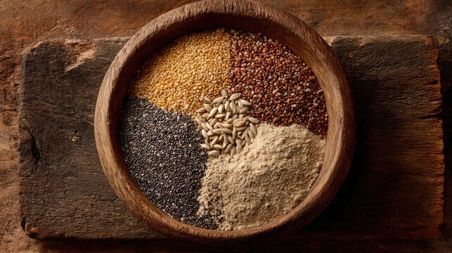 cumin seeds in a wooden bowl