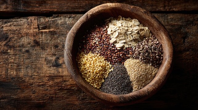 cumin seeds in a wooden bowl