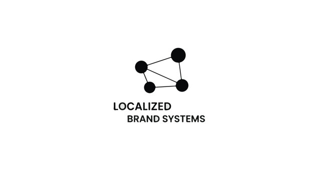 modern logo design with connected dots and lines