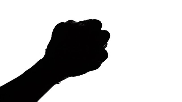 silhouette of a hand