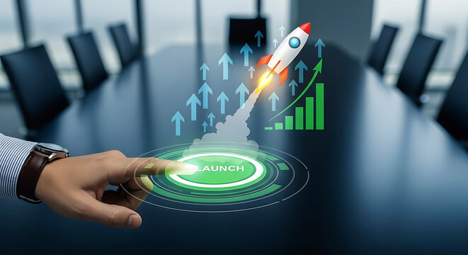 Hand launching rocket from smartphone