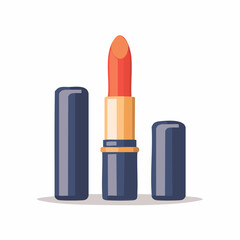 Obraz premium Illustration of an open lipstick with caps