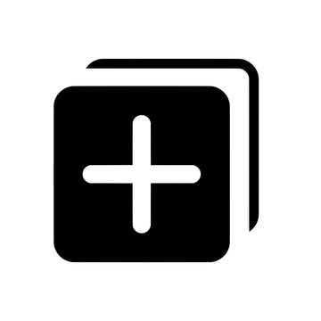 Duplicate Add Filled Icon  Copy Document Plus Symbol