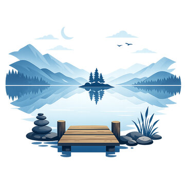 serene lake with mountain reflections, mountain lake reflection, calm water mirror, tranquil alpine lake, peaceful landscape, scenic mountain view, still water, nature reflection, serene outdoors, maj
