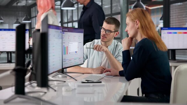 Sales Manager Reviews Automated Scoring Dashboard