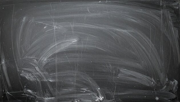 Empty chalkboard wooden frame erased smudged dusty clean slate