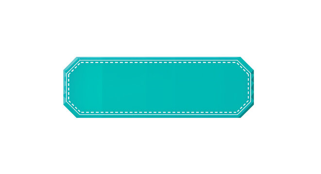 turquoise pill shaped button icon