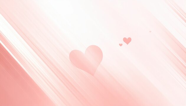 Soft blush light sweep background with abstract subtle heart glow, elegant romantic pink rays, premium aesthetic minimalist backdrop, smooth airy texture for luxury wedding branding art