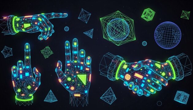 digital world map with binary code background