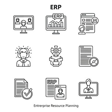 ERP Software System Business Management.