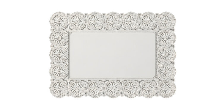 A Rectangular Handmade Embroidery Doily