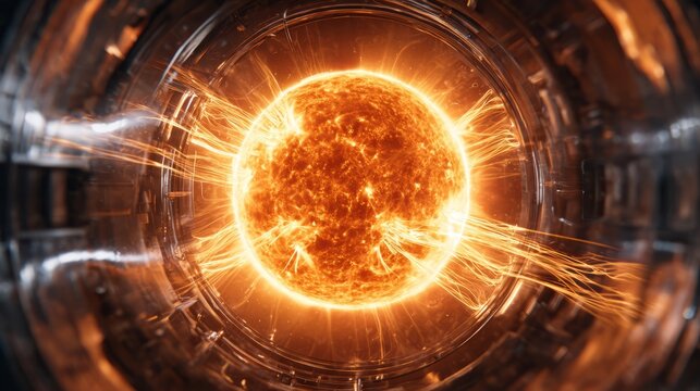 Fiery plasma sphere with cosmic energy bursts