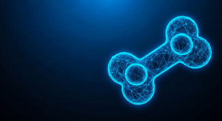 Obraz premium Futuristic glowing blockchain network visualization with interconnected nodes, symbolizing digital transactions and decentralized technology.