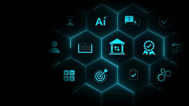 Banking, Digital business virtual Banking network connection icons. Financial Transactions, Digital Banking, Secure Internet business