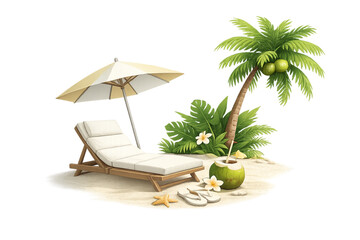 Obraz premium tropical paradise, beach paradise, tropical beach, island paradise, coastal paradise, beach scene, tropical escape, island getaway, serene beach, calm ocean, turquoise water, sandy beach, palm trees, 