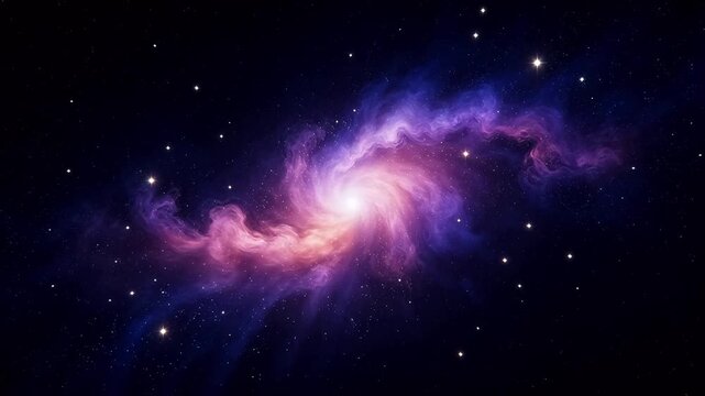 Galaxy with stars and nebula