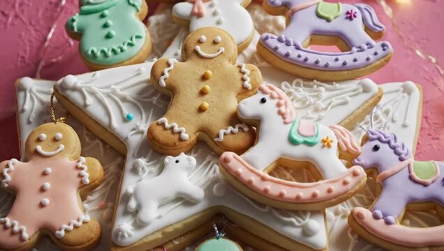 Christmas Cookie Tree - Festive Holiday Baking and Decoration.