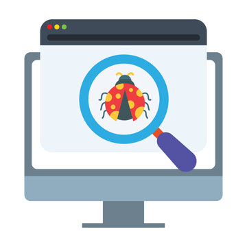 QA testing icon design. Vector Desain