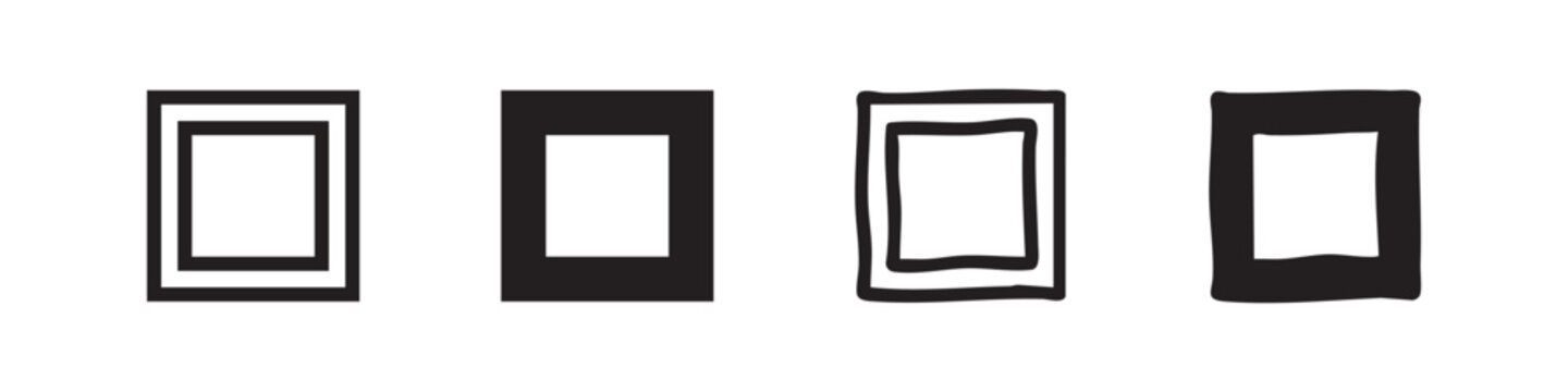 Smartphone Icons: Screen and Different Styles
