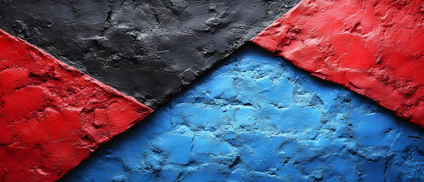 Flag colors on cracked surface background.
