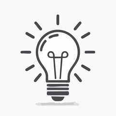 Fototapeta premium Light Bulb Icon
