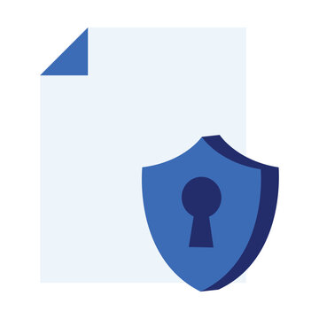 File protection icon design. Vector Design