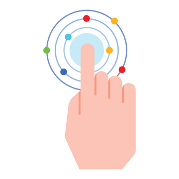 Interactivity icon design. Vector Design
