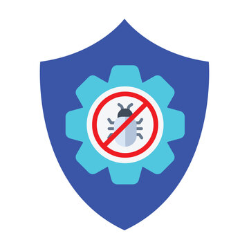 Antivirus icon design. Vector Design