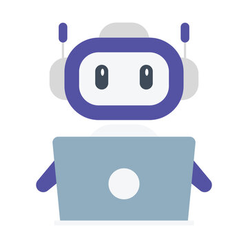 AI assistant icon design. Vector Design