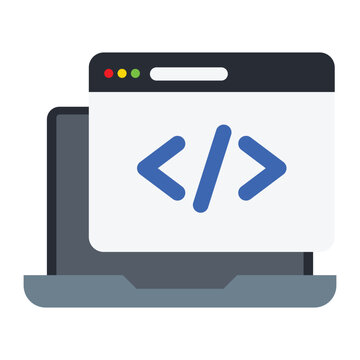 Coding icon design. Vector Design