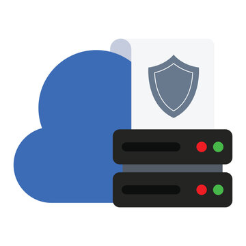 Cloud storage icon design. Vector Design