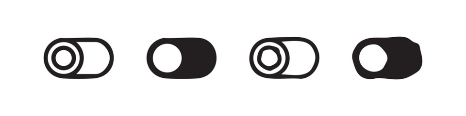 Sushi Roll Icon Set with Outline, Filled, and Hand-Drawn Styles © liubomir118809