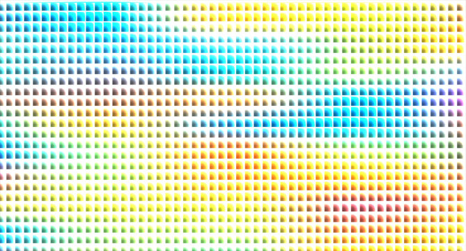 dot matrix with gradient colors on white