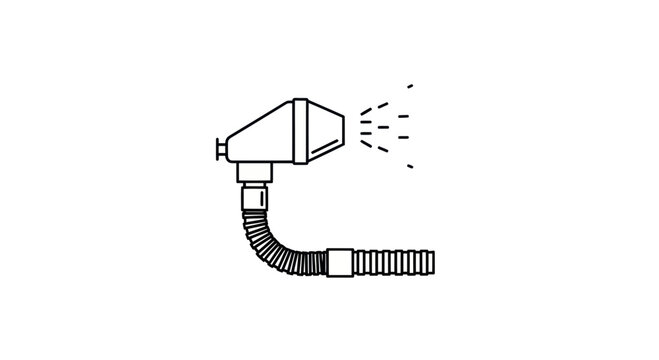 Line Art Airbrush Spray Gun with Flexible Hose