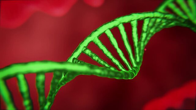 zooming through a complex dna helix strand, genes and genetics, dna strands